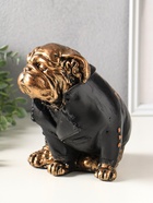 Копилка "Английский бульдог в косухе" 19х15х18 см - фото 809624102