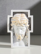 Панно "Иисус" 14,5х10х4,5 см, белый - фото 809624104