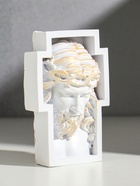 Панно настенное «Бюст Иисуса объёмный», 14.5×10×4.5 см, белый - Фото 2