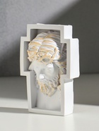 Панно "Иисус" 14,5х10х4,5 см, белый - фото 809624107