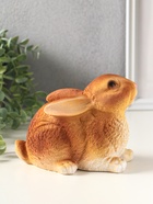 Копилка "Кролик" 13х12х18 см, коричневый - фото 809624115