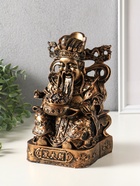 Фигура "Цань-Шень" бог богатства, 24х14х13 см, бронза - фото 809624126
