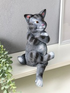 Копилка "Кот сидящий" 34х17х20 см, серый - фото 809624129