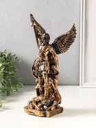 Фигура "Архангел Михаил" 30х17х10 см, золото - фото 809624135