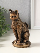 Подсвечник "Кошка" 17х10х8 см, бронза - фото 809624142