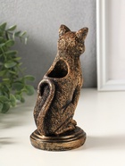 Подсвечник "Кошка" 17х10х8 см, бронза - фото 809624145