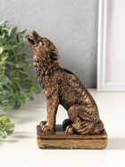 Подсвечник "Волк" 18х12х6 см, бронза - фото 809624148