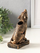 Подсвечник "Волк" 18х12х6 см, бронза - фото 809624151