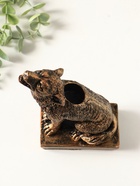 Подсвечник "Волк" 18х12х6 см, бронза - фото 809624152