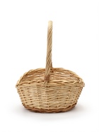 Корзина плетёная для хранения Luma, лоза, с ручкой, натуральная, набор 4 шт. - фото 809648348