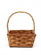 Корзина плетёная для хранения Tero, лоза, с ручкой, коричневая, набор 4 шт. - фото 809648354