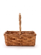 Корзина плетёная для хранения Tero, лоза, с ручкой, коричневая, набор 4 шт. - фото 809648356