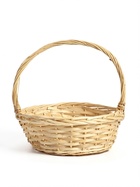 Корзина плетёная для хранения Rika, лоза, с ручкой, натуральная, набор 3 шт. - фото 809648362