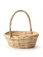 Корзина плетёная для хранения Rika, лоза, с ручкой, натуральная, набор 3 шт. - фото 809648363