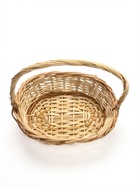 Корзина плетёная для хранения Leni, лоза, с ручкой, натуральная, набор 3 шт. - фото 809648375