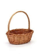 Корзина плетёная для хранения Leni, лоза, с ручкой, коричневая, набор 3 шт. - фото 809648379