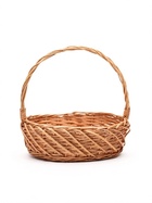 Корзина плетёная для хранения Neri, лоза, с ручкой, коричневая, набор 3 шт. - фото 809648386