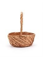 Корзина плетёная для хранения Neri, лоза, с ручкой, коричневая, набор 3 шт. - фото 809648388