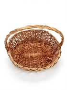 Корзина плетёная для хранения Neri, лоза, с ручкой, коричневая, набор 3 шт. - фото 809648391