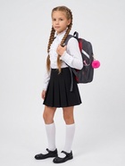 Рюкзак школьный для девочки «Щенок», Stavia, эргономичная спинка, 30×16×38 см, серый - Фото 2