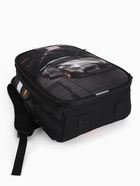 Рюкзак школьный для мальчика «Автомобиль», Stavia, эргономичная спинка, 30×16×38 см, чёрный - фото 809648423