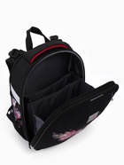 Рюкзак школьный для девочки «Бабочка», Stavia, эргономичная спинка, 30×16×38 см, чёрный - фото 809648437