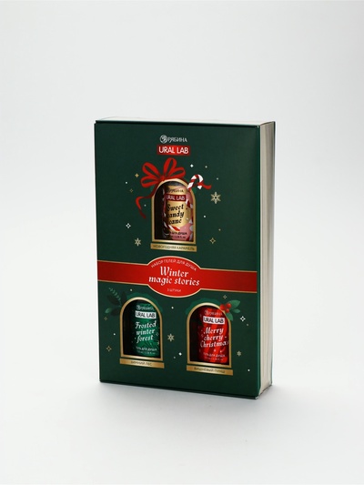 УЦЕНКА URAL LAB Winter Melody Набор Winter magic stories, 3 геля для душа по 100 мл