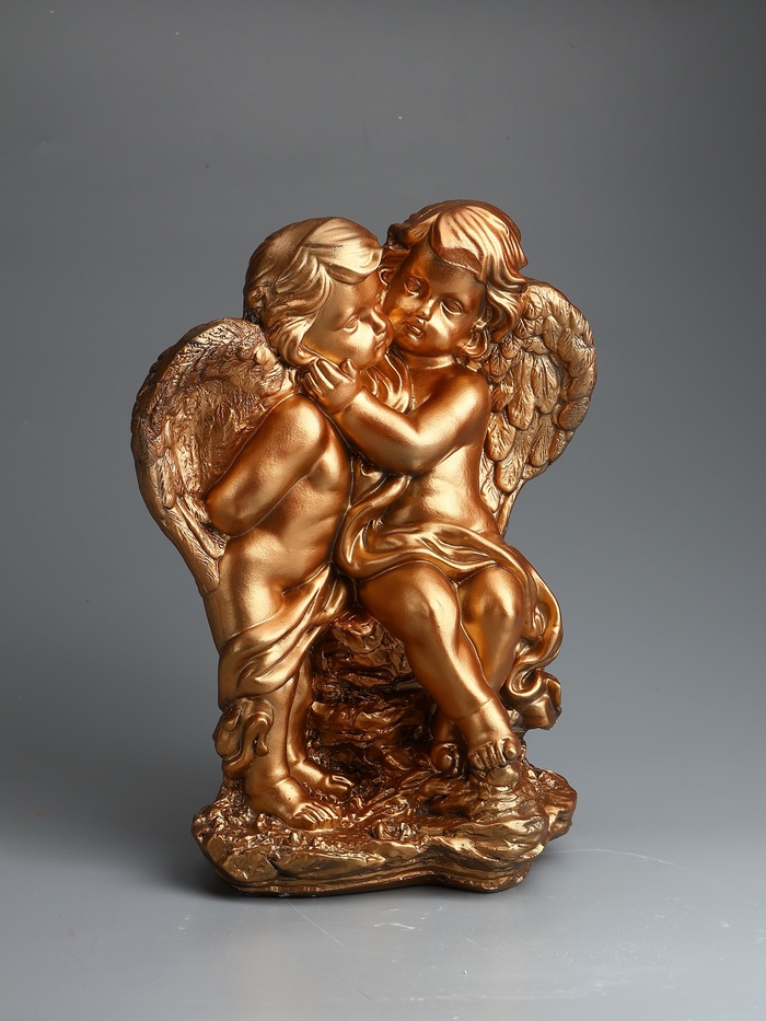 УЦЕНКА Фигура "Ангел и Фея стоя" бронза 20х30х36см - Фото 1