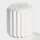 УЦЕНКА Банка для сыпучих Доляна «Золотое крыло», 1.2 л, 12×19 см, керамика, белая - Фото 4