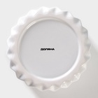 УЦЕНКА Банка для сыпучих Доляна «Золотое крыло», 1.2 л, 12×19 см, керамика, белая - Фото 5