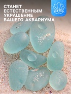 Декоративные камни для аквариума, 500 г, стекло - Фото 2