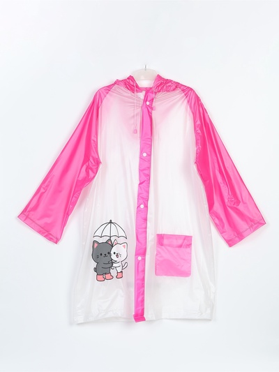 Дождевик детский «Котики», размер M, рост 110-120 см