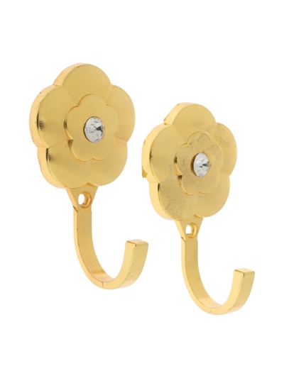 УЦЕНКА Крючок однорожковый для штор CAPPIO KC117, цвет золото, 2 шт.