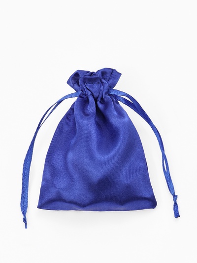 Набор мешочков подарочных 50 шт. атласный, 7×9 см, синий