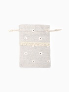 Набор мешочков подарочных 50 шт. «Лён» с ромашкой 10×13.5, цвет кремовый - Фото 3