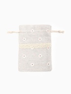 Набор мешочков подарочных 50 шт. «Лён» с ромашкой 10×13.5, цвет кремовый - Фото 4