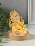 Фигурка светящаяся «Ганеша - бог мудрости», акрил, от USB, 8×8×10 см - фото 809624300