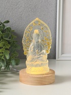 Фигурка светящаяся «Гуань Инь», акрил, от USB, 8×8×14 см - фото 809624307