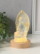 Фигурка светящаяся «Гуань Инь», акрил, от USB, 8×8×14 см - фото 809624310