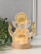 Фигурка светящаяся «Ганеша», акрил, от USB, 8×10.8×14.5 см - фото 809624317