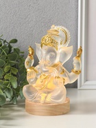 Фигурка светящаяся «Ганеша», акрил, от USB, 8×10.8×14.5 см - фото 809624318