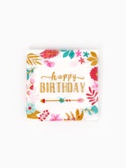 Салфетки бумажные «Happy birthday», 33х33 см, 20 шт - фото 809624338