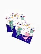 Салфетки бумажные «Дино», 33х33 см, 20 шт - фото 809624369