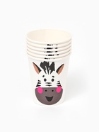 Набор бумажной посуды «Зебра»: тарелки 12 шт, стаканы 6 шт - фото 809624376