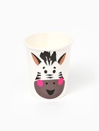 Набор бумажной посуды «Зебра»: тарелки 12 шт, стаканы 6 шт - фото 809624377