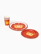 Набор бумажной посуды «Лев»: тарелки 12 шт, стаканы 6 шт - фото 809624386