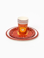 Набор бумажной посуды «Лев»: тарелки 12 шт, стаканы 6 шт - фото 809624387