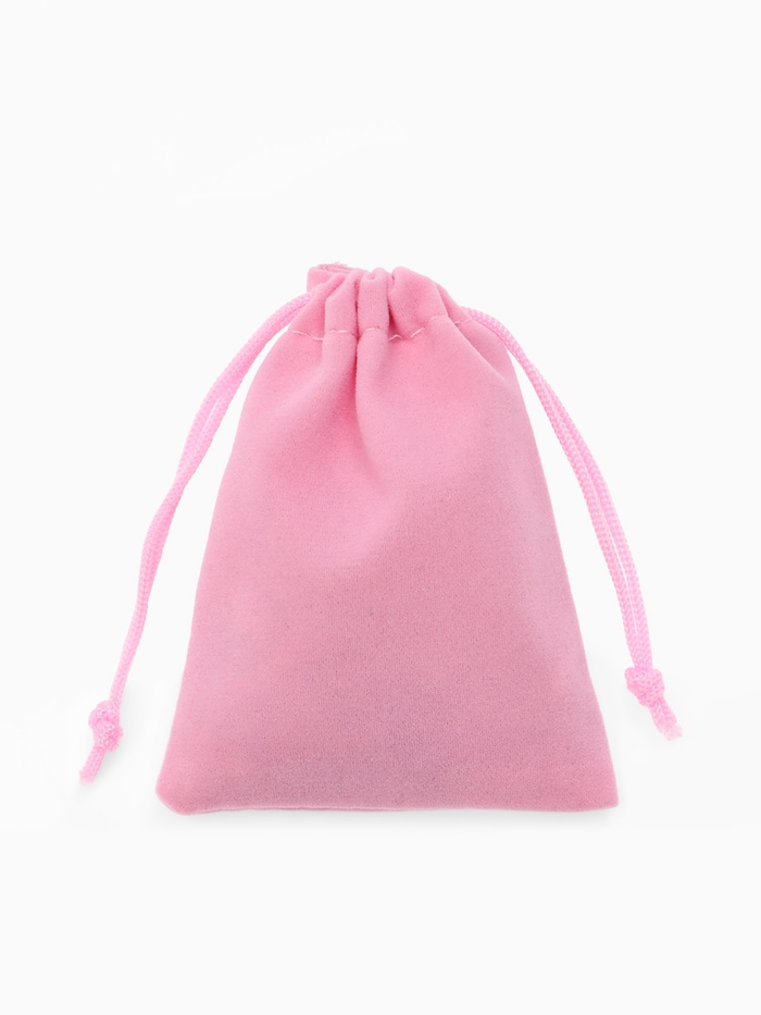 Набор мешочков бархатных 50 шт. 7×9 см, розовый
