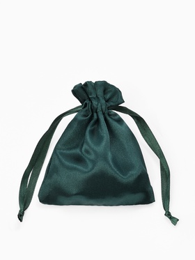 Набор мешочков подарочных атласных 50 шт. 10×12 см, цвет изумрудный