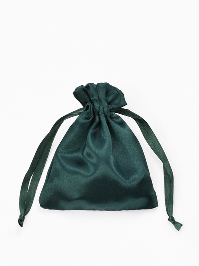 Набор мешочков подарочных атласных 50 шт. 10×12 см, цвет изумрудный